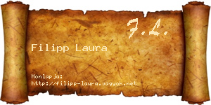 Filipp Laura névjegykártya